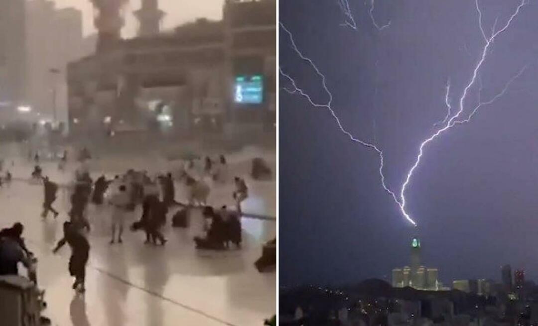 "Super Cell" werd gezien in Mekka na zware regen en storm!