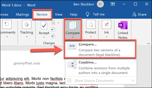 Twee Microsoft Word-documenten vergelijken