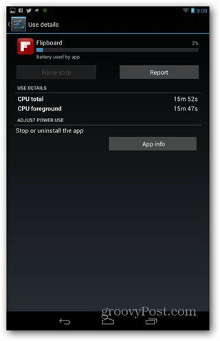 Info over de Nexus 7-app