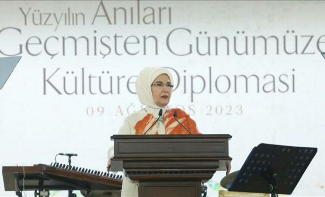 Emine Erdoğan nam deel aan het programma voor culturele diplomatie: "Türkiye zal altijd op het veld staan"