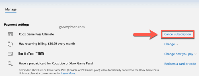 Annuleer een Xbox-abonnement