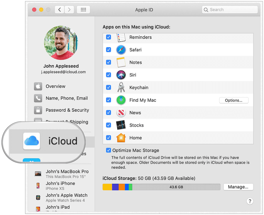 Mac iCloud-keychanin