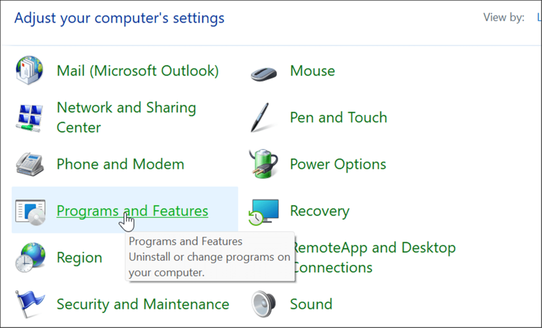 Programma's en functies beheren optionele functies op Windows 11