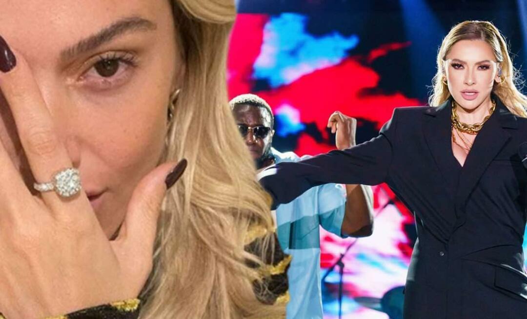 Waar is de ring van 3 miljoen TL van Hadise, die haar ring op het podium gooide?