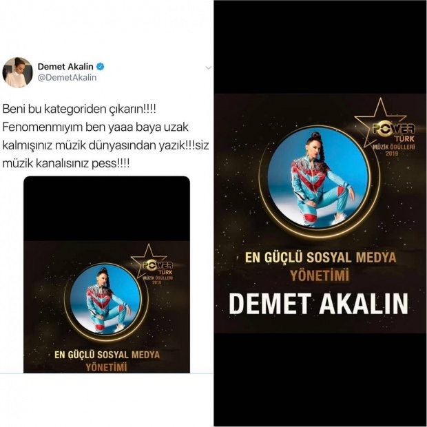 Award categorie die Demet Akalın gek maakt!