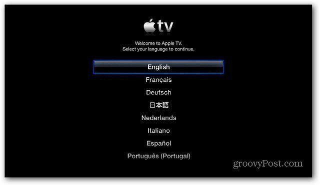 Stel Apple TV in