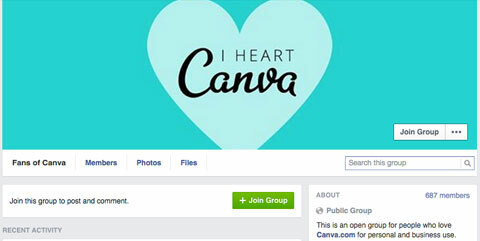 canva facebook groep