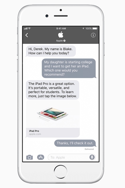 Apple heeft Business Chat geïntroduceerd, een krachtige nieuwe manier voor bedrijven om binnen iMessage in contact te komen met klanten.