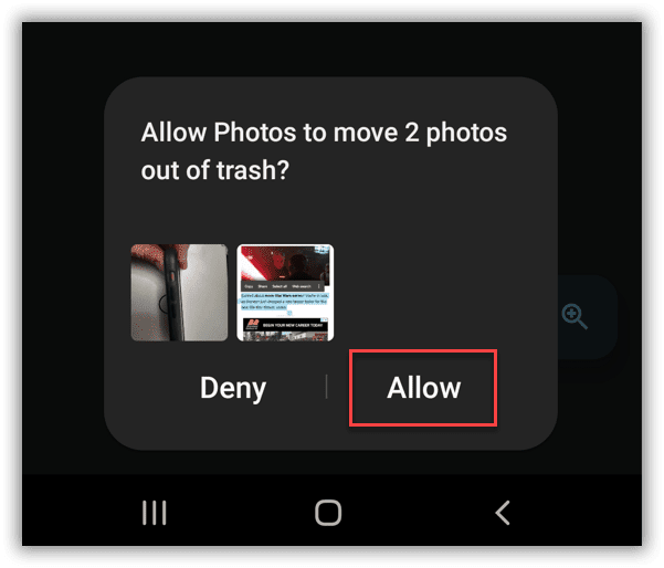 Herstel verwijderde foto's op Android