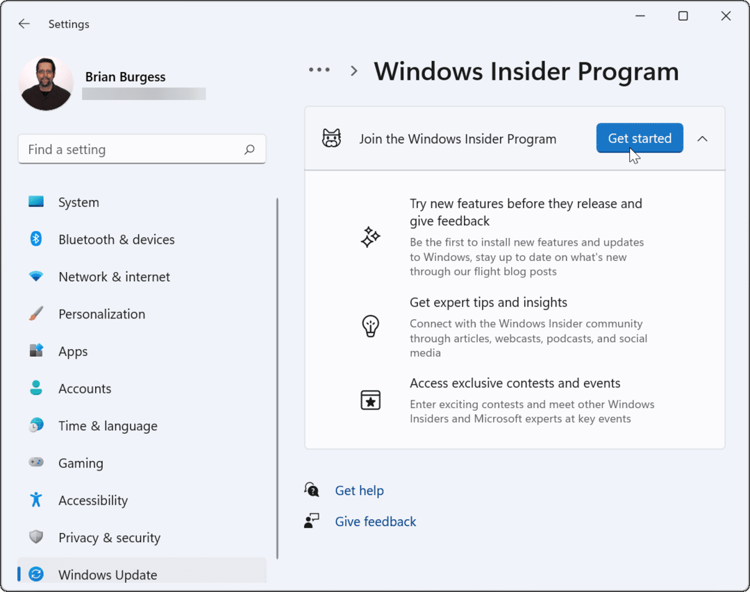 Deelnemen aan het Windows Insider-programma op Windows 11
