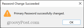 Firefox gewijzigd wachtwoord