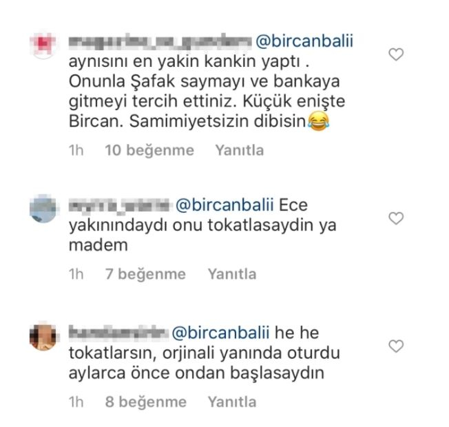 Er was een reactie op de opmerking van Bircan Bali over 'Unfaithful'!