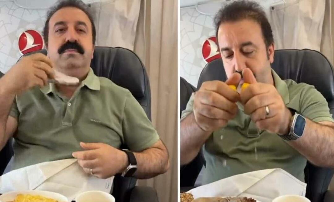 Hij at de mosterd die hij in het vliegtuig uit zijn boezem haalde! Sirdanci Mehmet, kijk wat hij deed
