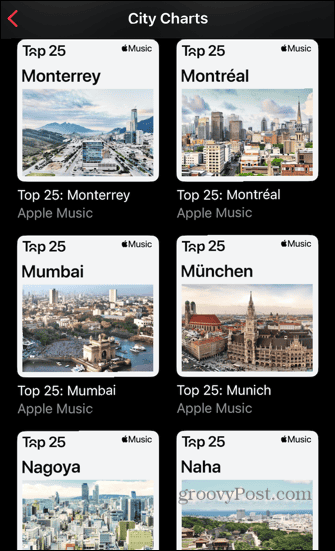 apple music brengt steden op naam in kaart