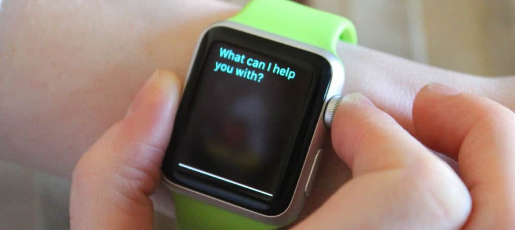 Siri gebruiken om te zoeken op Apple Watch