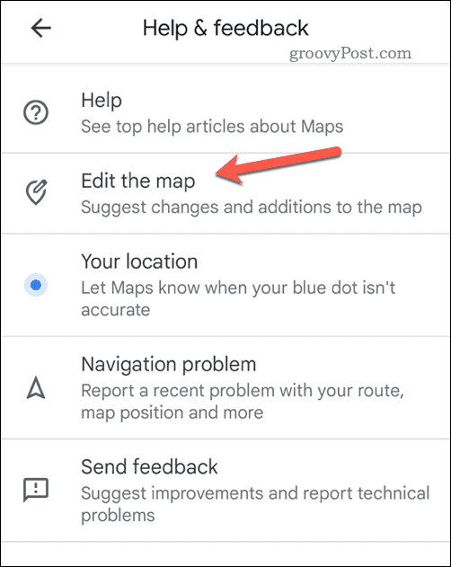 Bewerk een kaart in Google Maps