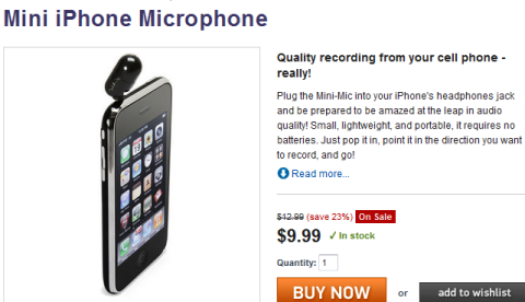 mini iphone microfoon