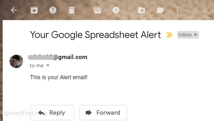 google scripts e-mail alert