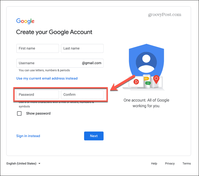gmail kinderaccount wachtwoord