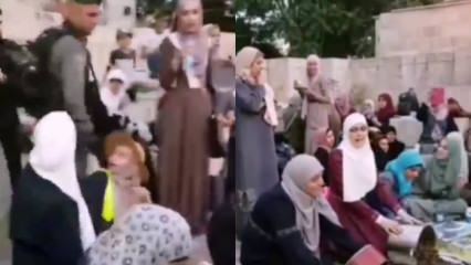 Palestijnse vrouwen die onbevreesd reageren op het bezettende Israël!
