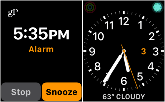 3 Stop of snooze Apple Watch Alarm