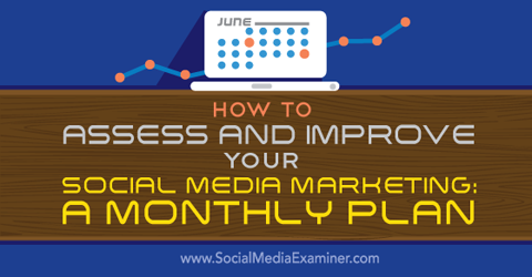 maandelijks plan voor evaluaties van social media marketing