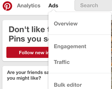 ga naar de Pinterest Ads Manager