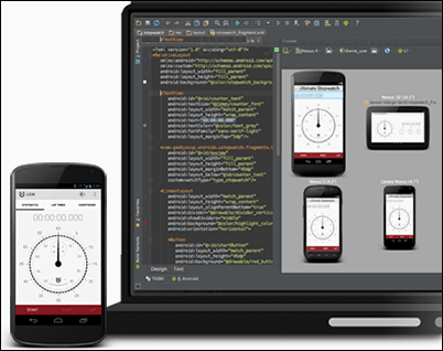 Schermafbeelding van Android Studio