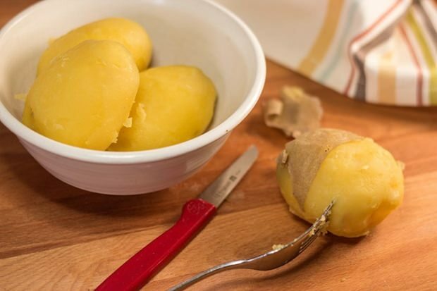 afslanken met gekookte aardappelen