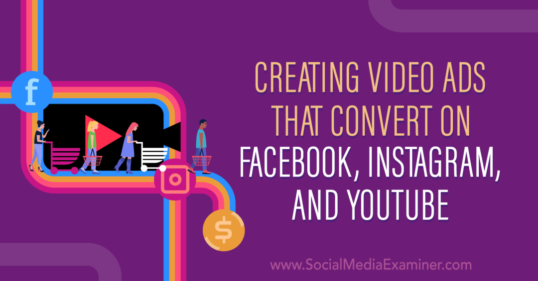 Videoadvertenties maken die converteren op Facebook, Instagram en YouTube met inzichten van Matt Johnston in de Social Media Marketing Podcast.