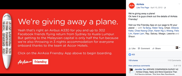 AirAsia heeft een merkbewustmakingscampagne opgezet om een ​​nieuwe route te promoten.