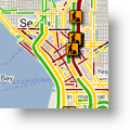 Google Maps Live Traffic voor verkeersaders