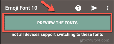 emoji-lettertypen voor flipfont-voorbeeld van de lettertypen