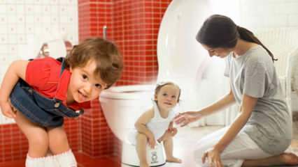 Hoe luiers aan kinderen over te laten? Hoe moeten kinderen het toilet schoonmaken? Zindelijkheidstraining ..