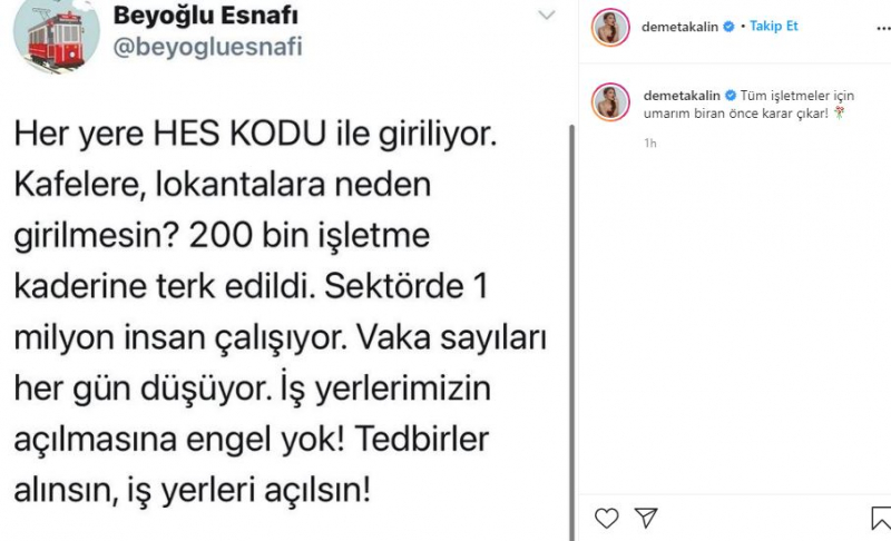 Demet Akalın steunde de operators die het slachtoffer waren van de verboden!