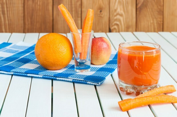 smoothie met wortel en sinaasappel