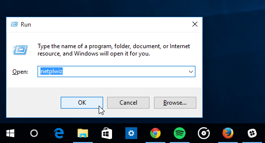 Windows 10 Dialoogvenster uitvoeren