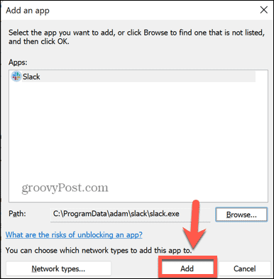 windows firewall app toevoegen