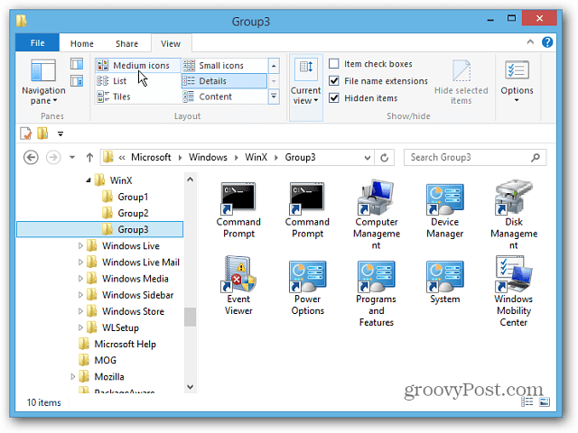 Hoe het Windows 8 Power User-menu te bewerken
