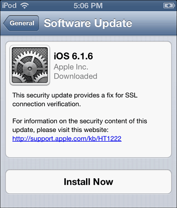 Heeft u uw iPhone en iPad al bijgewerkt? IOS 7.0.6