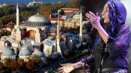 Steun van de Amerikaanse zangeres Della Miles om de Hagia Sophia te openen voor aanbidding
