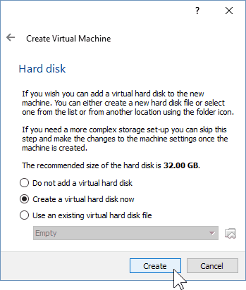 04 Bepaal de grootte van de harde schijf (Windows 10 installeren)