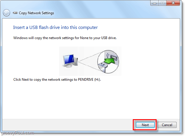 Instructies voor het maken van een reservekopie van draadloze netwerkgegevens op een USB-stick