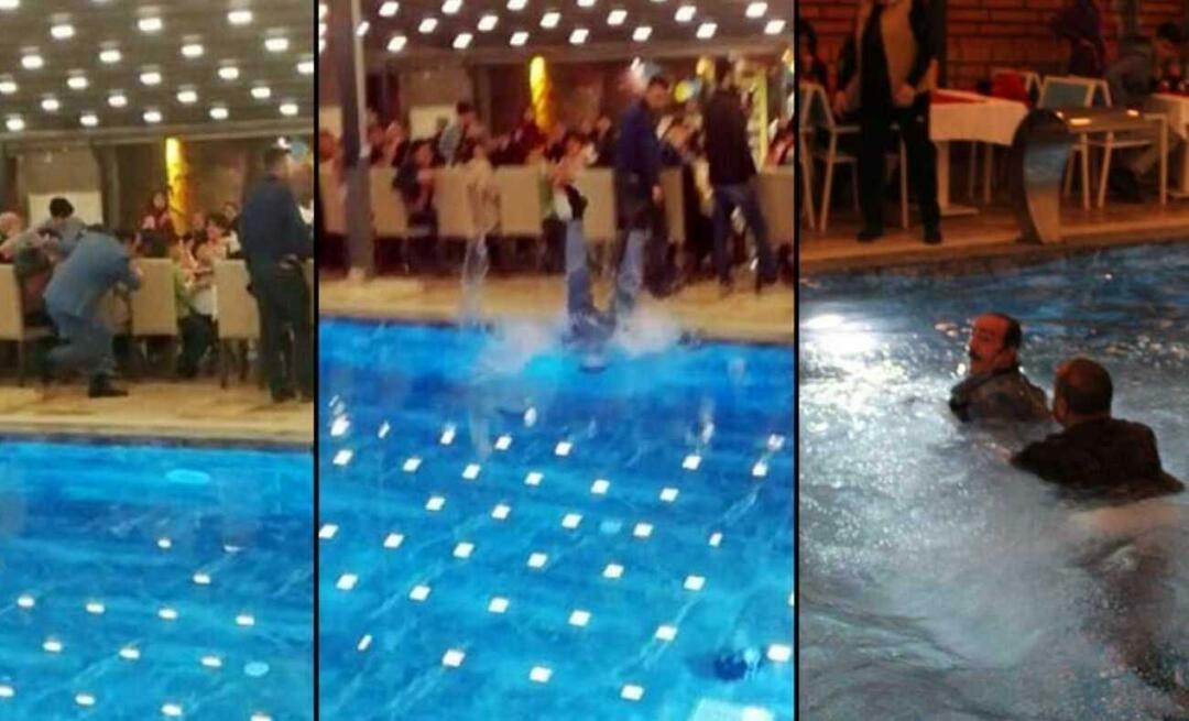Er is niets meer over voor de slachtoffers van de aardbeving tijdens de moraalavond! Mustafa Keser viel in het zwembad