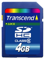 Transcend SDHC-beveiliging Digitale geheugenkaart van 4 GB met hoge capaciteit