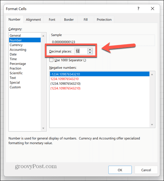 Excel meerdere decimalen