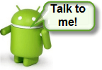 Praat met Android om berichten te typen en te verzenden