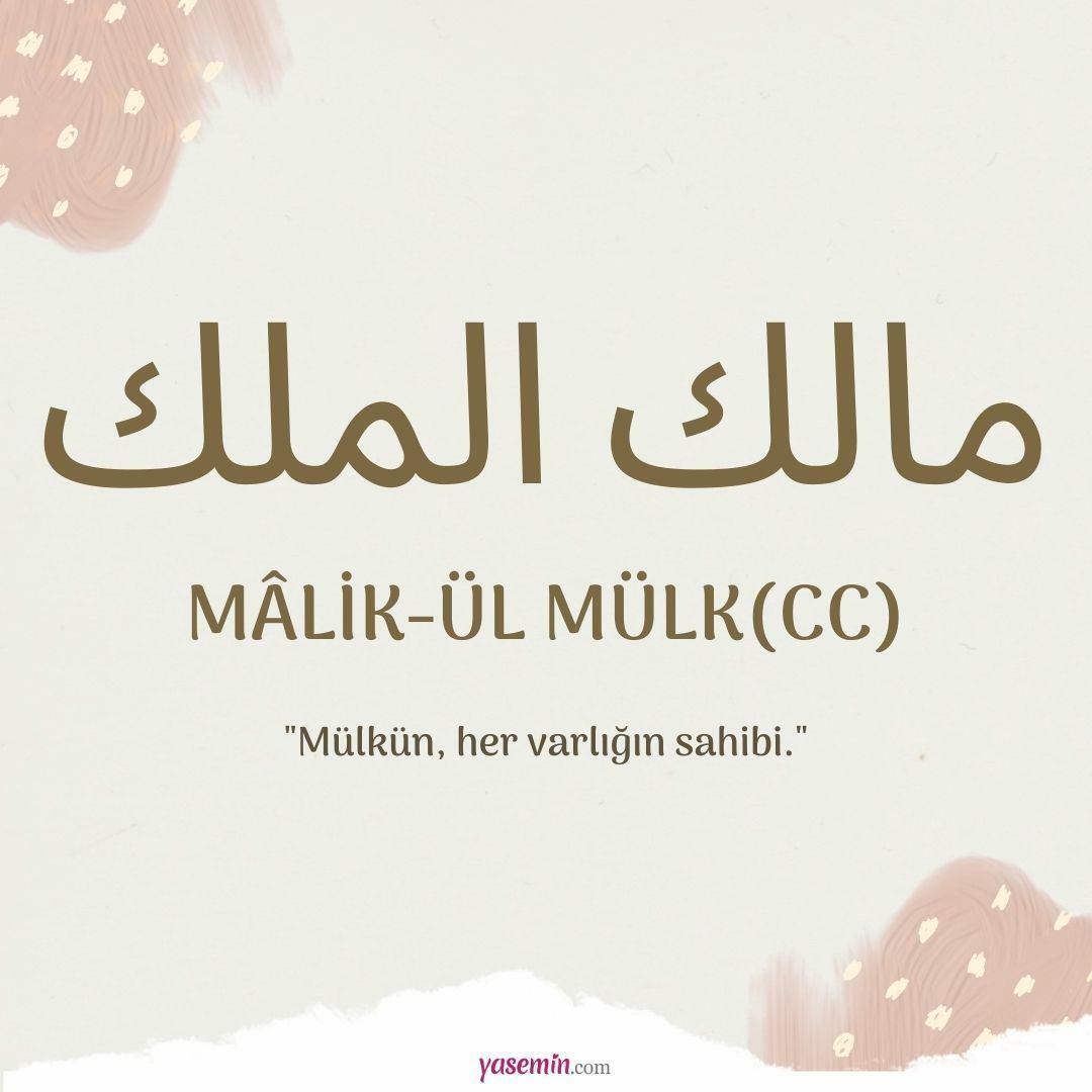 Wat betekent Malik-ul Mulk (cc)?