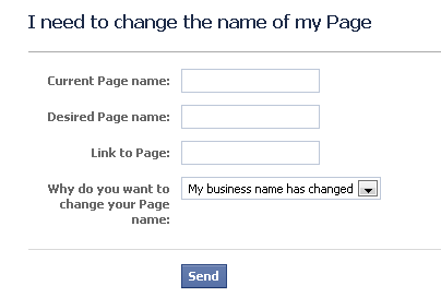 verander de naam van uw pagina