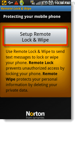 Stel Norton Android Remote Lock and Wipe in
